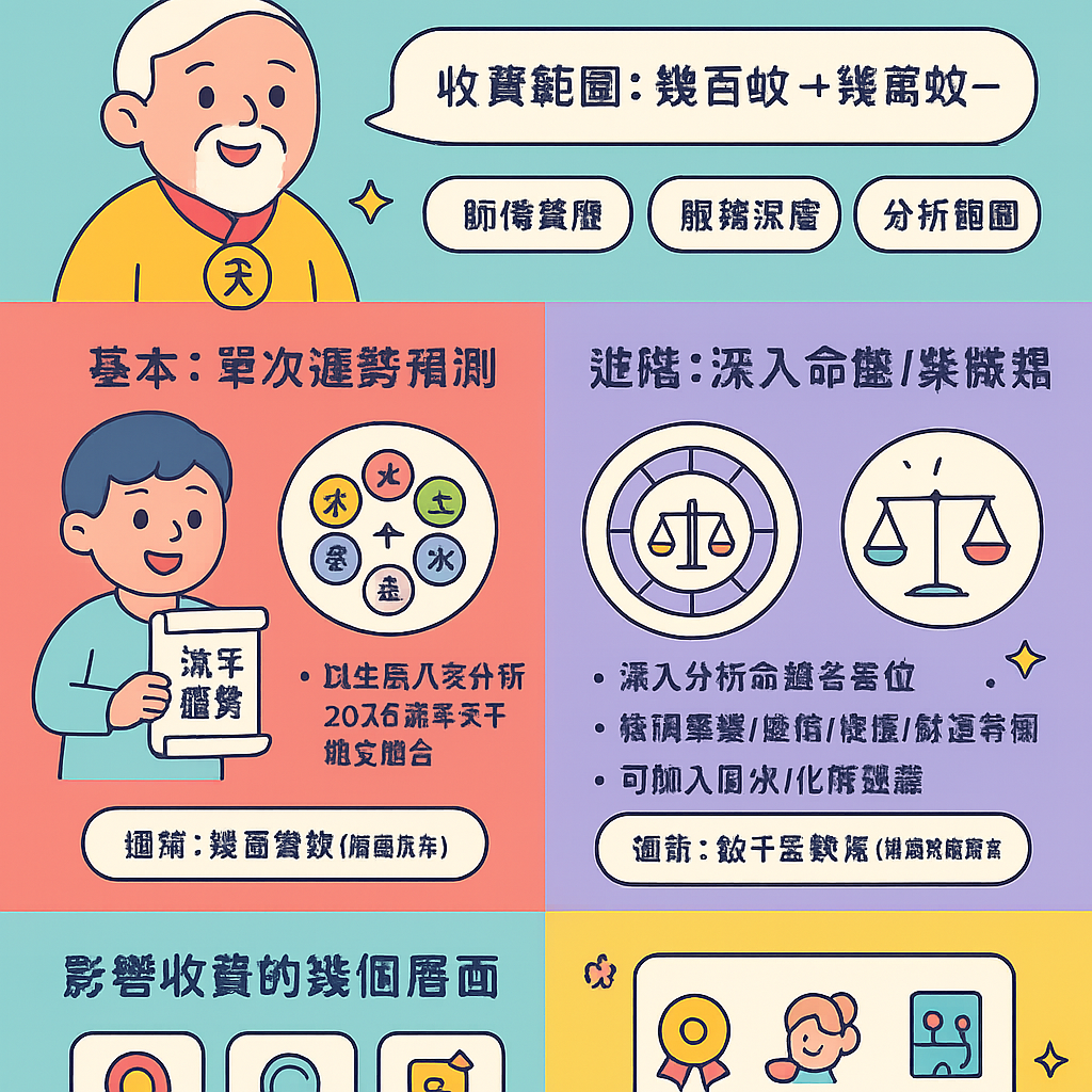 2026算命收費參考